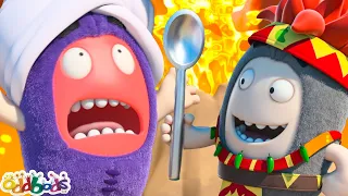 Can't Handle The Heat | Oddbods - Food Adventures | Cartoons for Kids