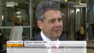 Wahl des 12. Bundespräsidenten: Sigmar Gabriel im Interview am 12.02.2017