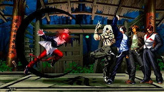 [KOF Mugen] Orochi Iori vs Kyo Kusanagi Team