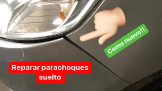 Reparar parachoques AUTO caído O ROTO LO DEJAMOS COMO NUEVO!!!✅✅✅✅