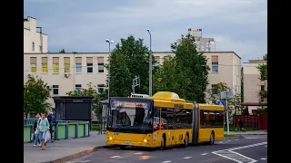 Минск.Поездка на автобусе №24 Зелёный луг- 6 - Воронянского