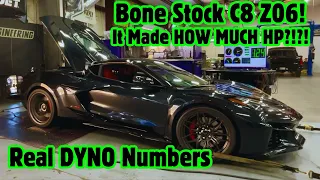 Bone Stock 2024 C8 Z06 DYNO PULLS reveal IMPRESSIVE Power Numbers!