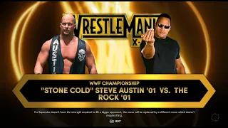 WWE2K24 | Wrestlemania X-Seven | Title Match | No DQ | "Stone Cold" Steve Austin vs The Rock |