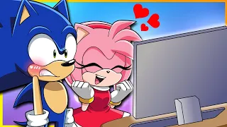 SONIC AND AMY'S VALENTINES DAY SPECIAL Sonic & Amy Play Sonic Dating Simulator!