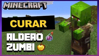 Como Curar ALDEÃO ZUMBI - Minecraft