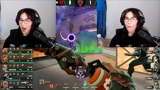 TenZ with 30HP Sheriff ACE, Kyedae reacts (SEN vs V1)