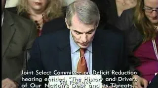 Portman Opening Statement at Deficit Reduction Committee Hearing with CBO Director Elmendorf