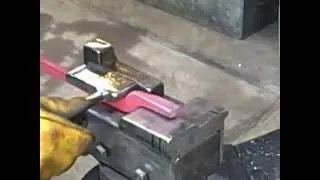 how to make a tong on power hammer