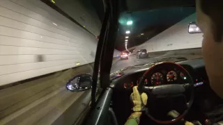 Porsche 964 Turbo 3.6 in tunnel !!!