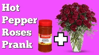 HOT PEPPER ROSES PRANK - Top Girlfriend and Boyfriend Pranks