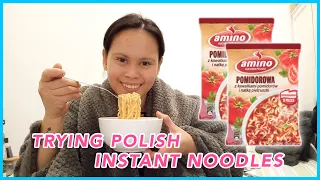 FILIPINA WORKER IN POLAND: TRYING POLISH INSTANT NOODLES FOR THE FIRST TIME | Lhara Barnig 🌷
