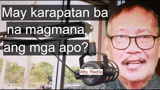 MAGMAMANA BA ANG MGA APO SA KANILANG LOLO AT LOLA KUNG UNANG NAMATAY ANG KANILANG PARENTS?