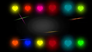 black screen heart video effect | black screen status love(star video effect)