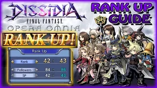 Dissidia FF Opera Omnia ~ Rank Up Guide!