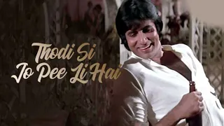 Thodi Si Jo Pee Lee Hai Song | Movie Namak Halaal | Amitabh Bachchan | Smita Patil | Kishore Kumar