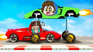 ¡TROLLEO a MI AMIGO CON COCHE VOLADOR en GTA 5! 💥😂 CARA a CARA Sparta356