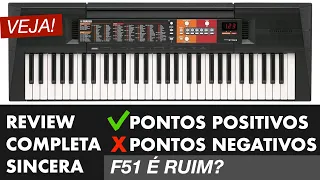 TECLADO PARA INICIANTE PSR F51 YAMAHA REVIEW SINCERA