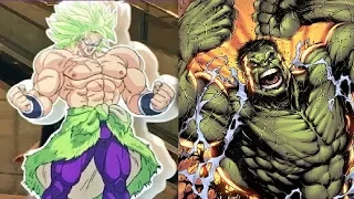 DBZMacky BROLY VS HULK POWER LEVELS OVER THE YEARS