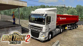 БОЛЬШЕГРУЗ СНОВА В ДЕЛЕ! ВЕЗУ ПЕСОК НА DAF XF105 БОЛЬШЕГРУЗ 40RUS! EURO TRUСK SIMULATOR 2