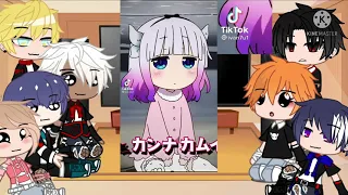 Obey me brothers react to F Child!mc as kanna kobayashi//short like me//pls don’t copyright me yt😭