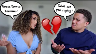 BREAKING UP WITH MY BOYFRIEND IN SPANISH PRANK! ** cute reaction **