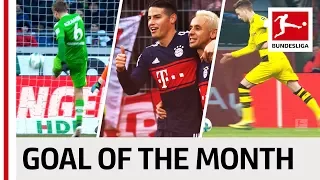 Top 10 Best Goals February - Vote for the Goal of the Month