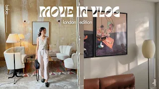 Move into my London apartment | rent + tips, vintage furniture shopping