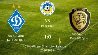 ФК "Динамо" Київ u10  -  ФК "Спарта" Київ u11