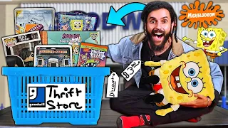 THIRFT SHOP HUNTING FOR NICKELODEON AND SPONGEBOB SQUAREPANTS MERCH!! *HUGE HAUL!!*