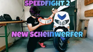 SCHEINWERFER AN DER SPEEDFIGHT WECHSELN 🔥🤌part 1 |By SCHNOLIVLOG|💜🤍