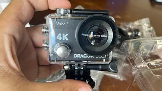 Lazada Go Pro Dragon Touch Action Camera Vision 3 unboxing with bebotsonly