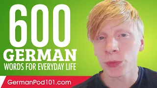 600 German Words for Everyday Life - Basic Vocabulary #30
