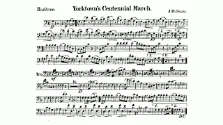 Yorktown's Centennial March by John Philip Sousa - Baritone