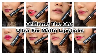 Oriflame The One Ultimate Ultra Fix Matte Lipsticks Swatches