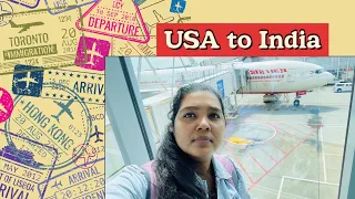 4K🇺🇸அமெரிக்கா to 🇮🇳இந்தியா விமான பயணம் | USA to India flight journey in tamil | USA Tamil Vlog