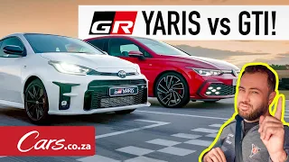 Golf 8 GTI vs GR Yaris - Race! Quarter Mile Hot Hatch Shootout