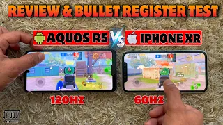 iPhone XR Vs Aquos R5 PUBG Test & Bullet Register | iPhone Vs Android PUBG | Best Device For PUBG