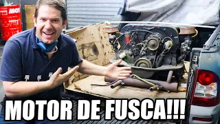 MOTOR BOXER REFRIGERADO A AR 💨 MUITO SUJO!! 😱 RETÍFICA COMPLETA!! FUSCA, KOMBI, GURGEL, ETC!!
