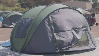 San Diego opens new homeless tent site near Balboa Park