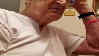 MY 98 YEAR OLD DAD'S REACTION WHEN HE FINDS OUT HOW OLD HE REALLY IS! (WARNING:FOUL LANGUAGE)