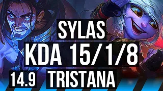 SYLAS vs TRISTANA (MID) | 15/1/8, 77% winrate, 9 solo kills, Legendary, 41k DMG | EUW Master | 14.9