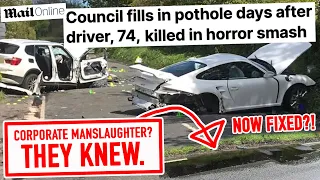 Porsche Pothole Pt 2 - THEY KNEW!! Council fixes road AFTER crash kills driver.