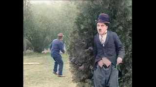 Charlie Chaplin: Getting Acquainted (1914) Color