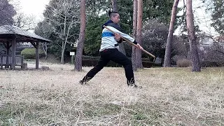 Como treina bo no Shotokan meu metodo aula basica kata no bo