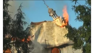 На Івано-Франківщині майже вщент згоріла церква Святого Миколая
