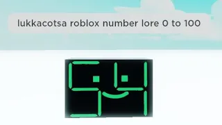 lukkacotsa roblox number lore  0  to 100 soup Earth society