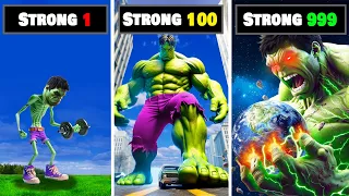 Every Punch HULK gets Stronger in GTA 5 RP