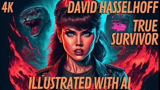 David Hasselhoff - True Survivor, but every line is an AI generated image (4K)