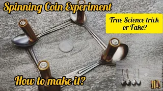 Spinning Coin experiment in Tamil with 4 spoons and 4 batteries l Is this Science experiment or Fake