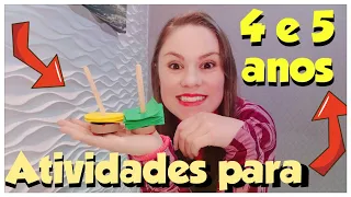 5 PLANOS FANTÁSTICOS DE ATIVIDADES PARA EDUCAÇÃO INFANTIL | Ideal para 4 e 5 anos de idade